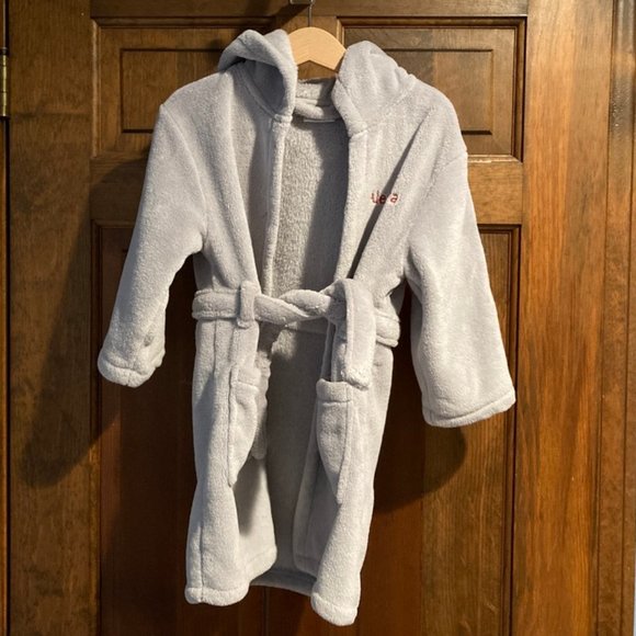 My 1st Years Made With Love 2-3Y Gray Fleece Robe - Picture 2 of 5